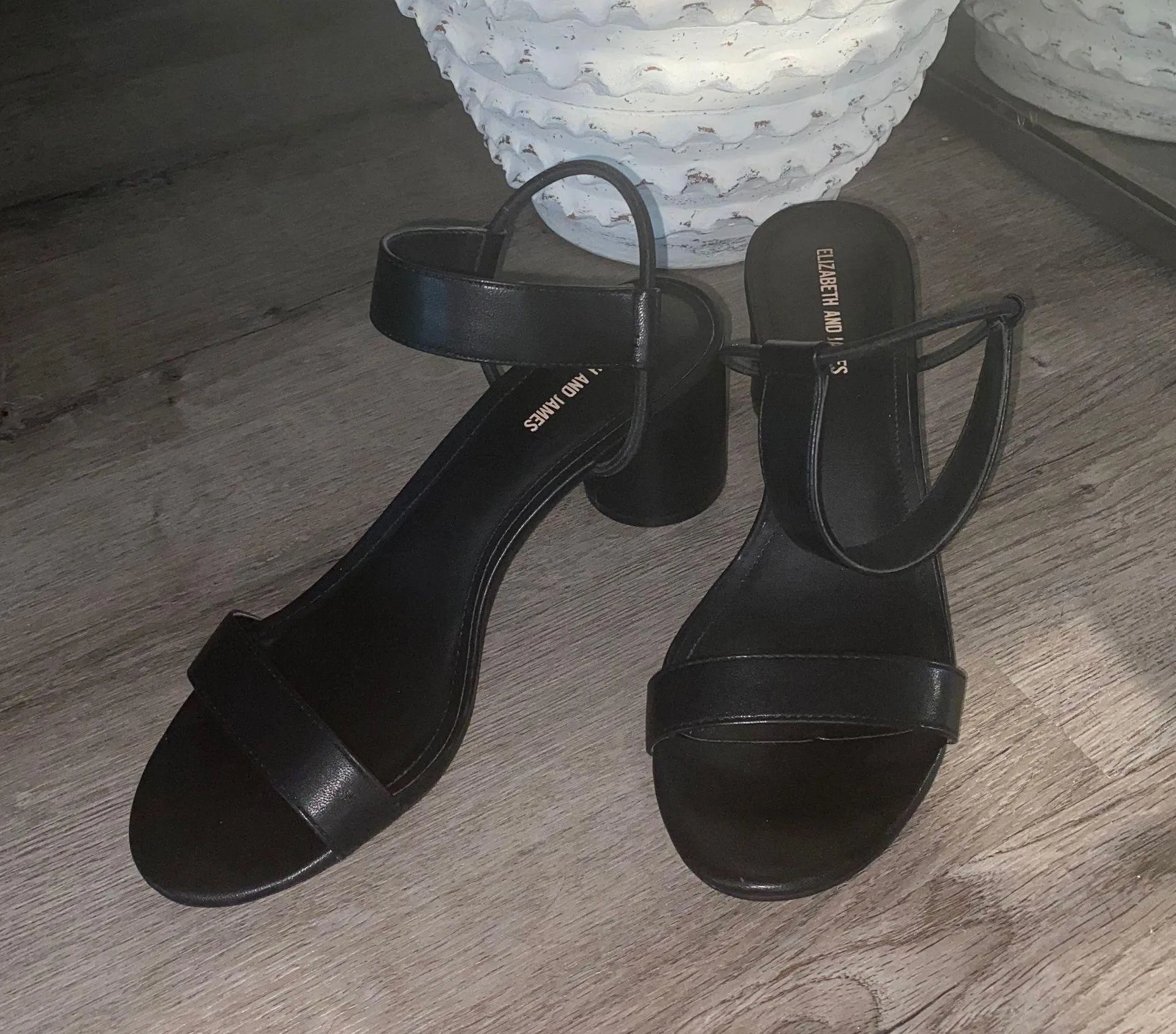 Elizabeth and James Black Heels - Image 2