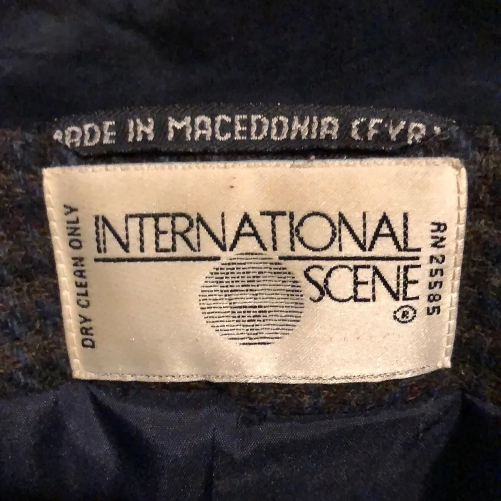 Vintage International Scene Cropped Blazer 1980s Size Medium? - Image 7