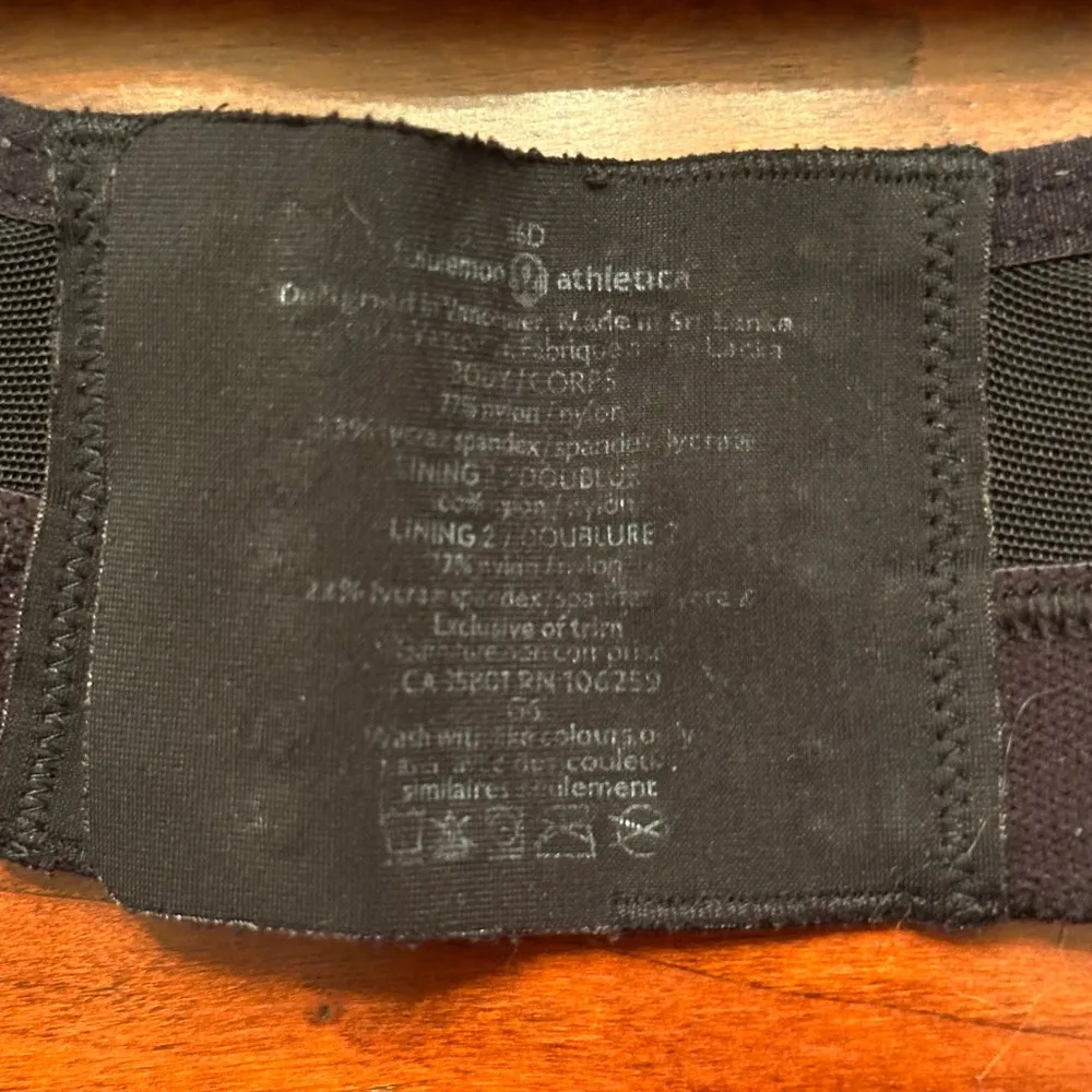 Lululemon Ta Ta Tamer Black Size 36D - Image 12