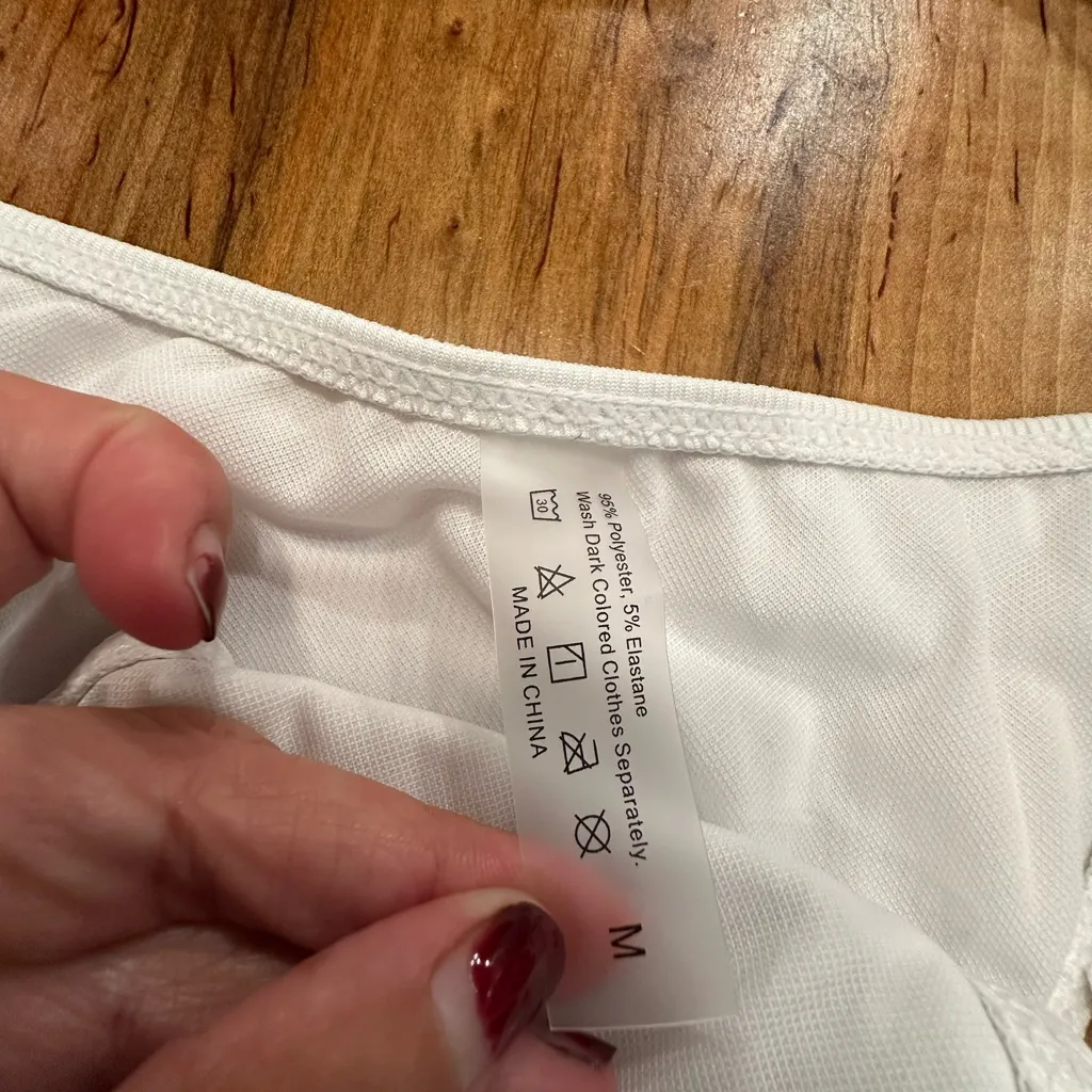 SHEIN White Bikini with Colorful Crystal Accents - Image 10