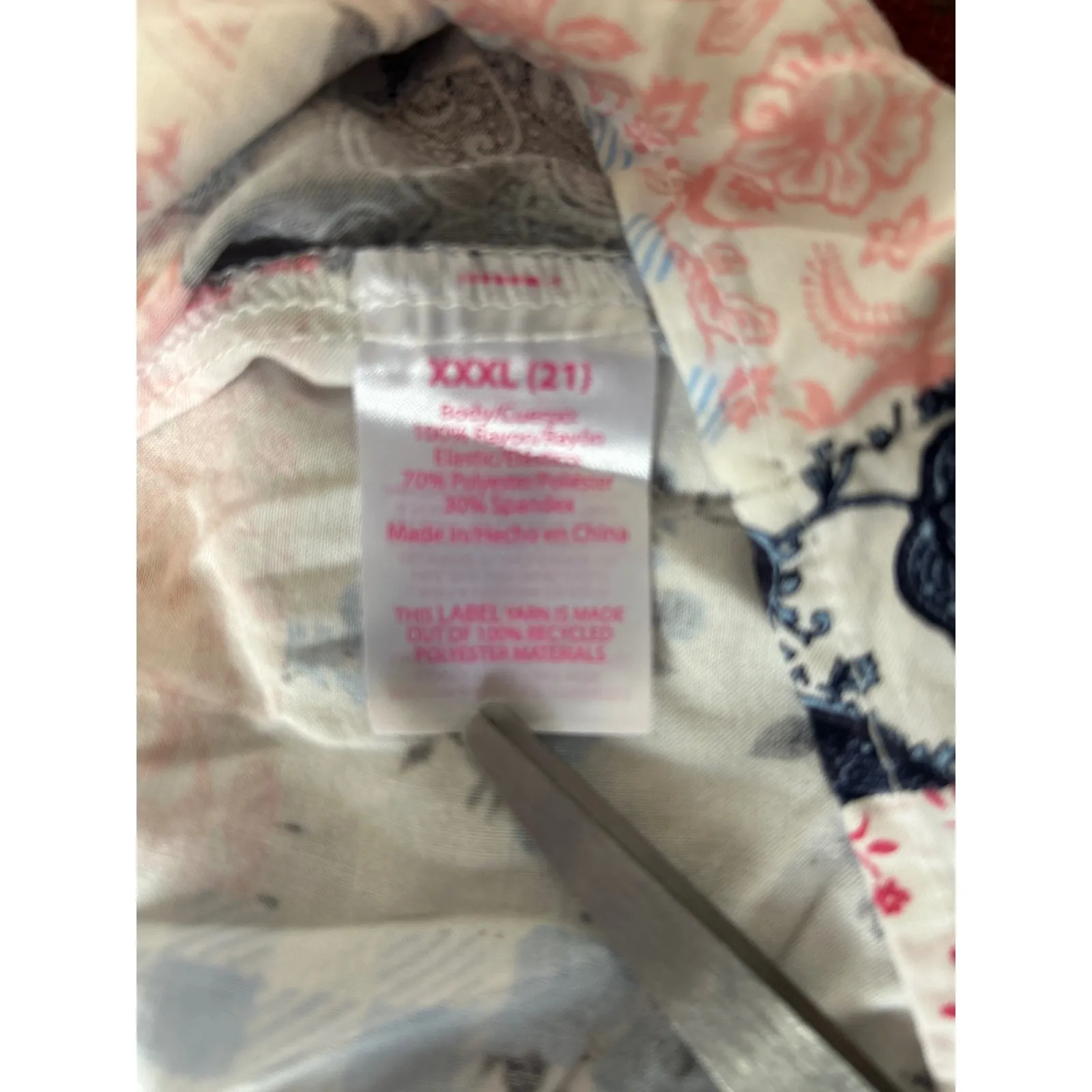 Y2K Babydoll Patchwork Peasant Top Square Neck Smocked Floral Paisley Boho XXXL‎ - Image 4