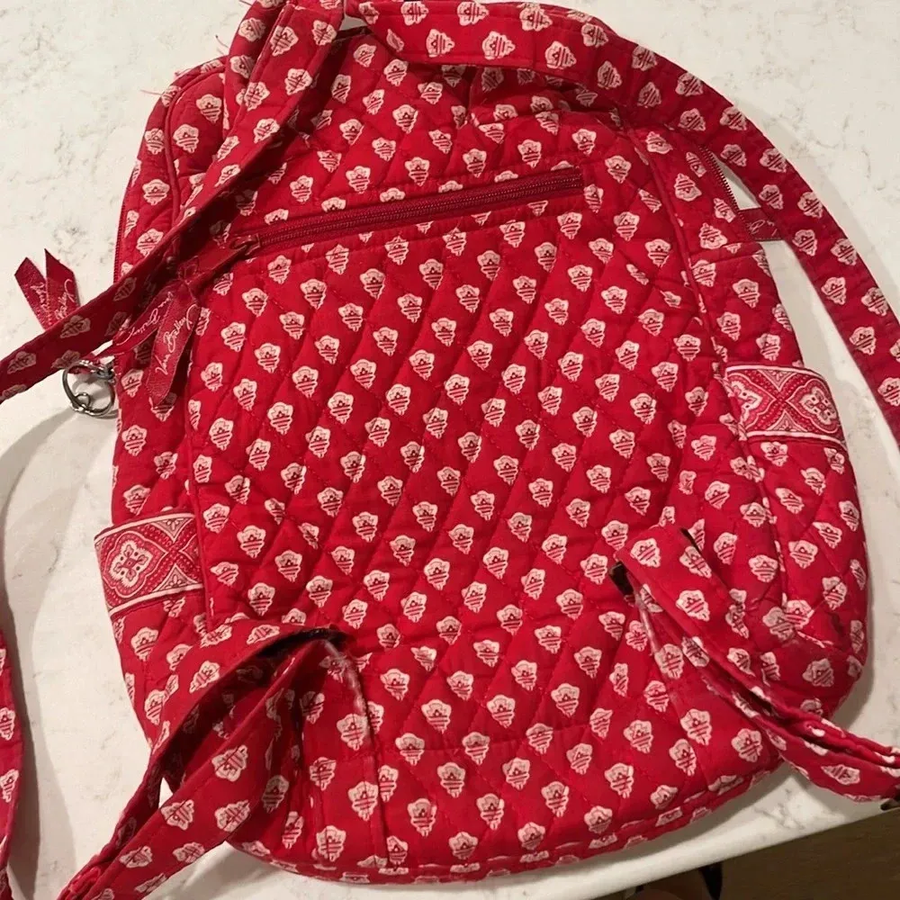 Vera Bradley Red Nantucket Backpack - Image 12