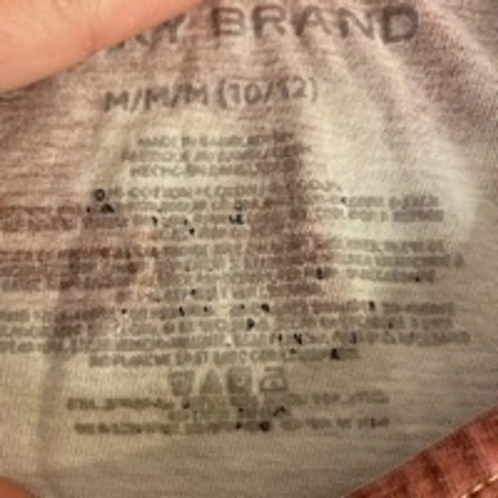 Boho Grunge Tie-Dye Short Sleeve T-Shirt Lucky Brand Women’s Medium - Image 5