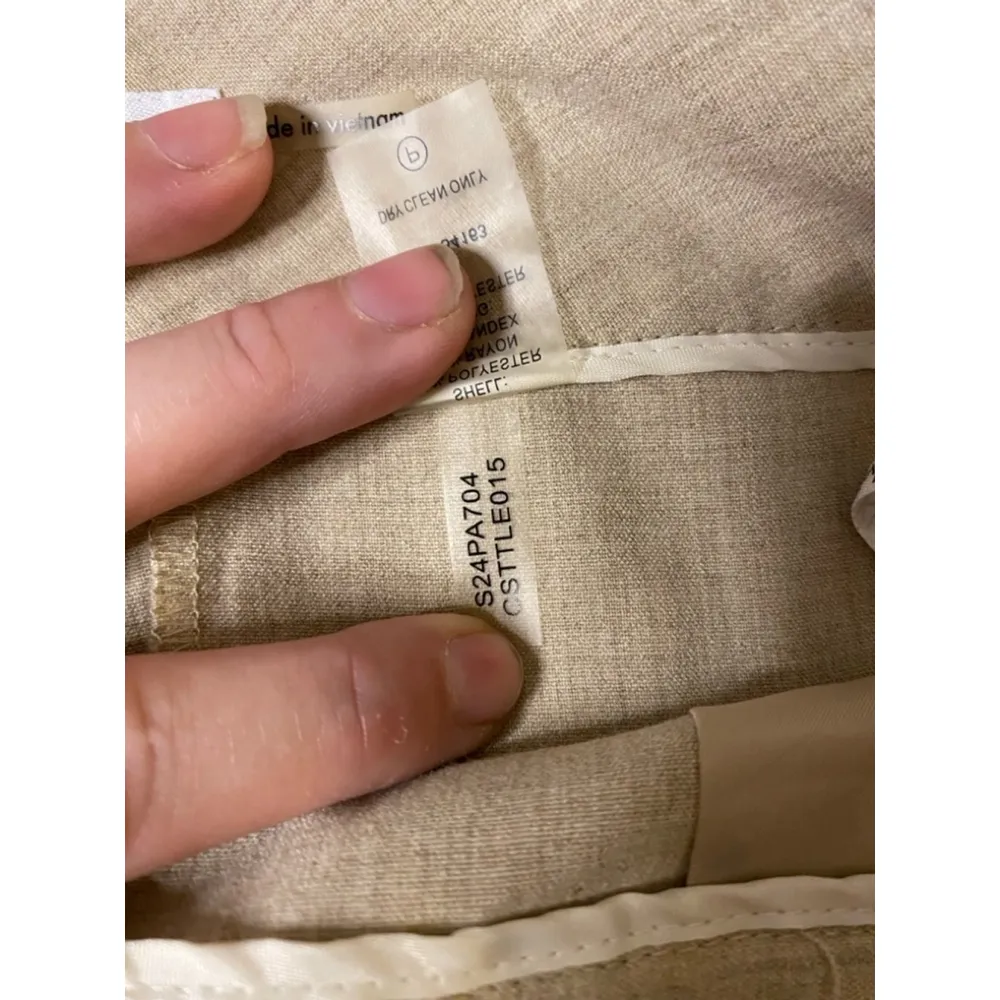 Calvin Klein Beige Lightweight Trousers Officewear Slacks Size 2 - Image 6