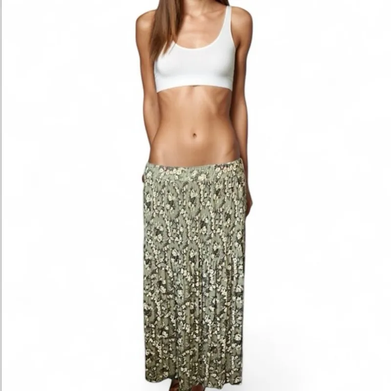 vintage 90s green floral maxi dress whimsigoth boho Cottagecore practical magic - Image 8