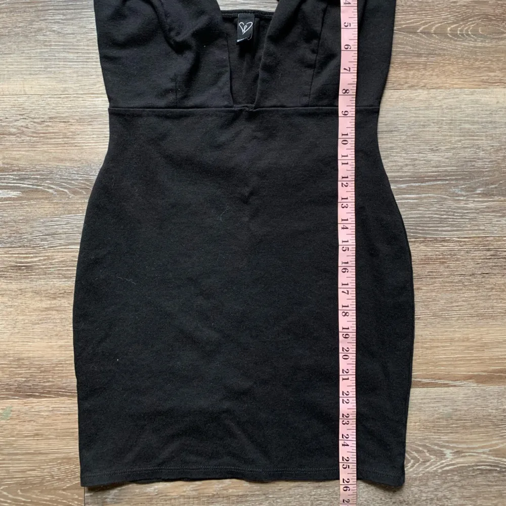 Windsor Black Bodycon Spaghetti Strap Mini Dress S - Image 6