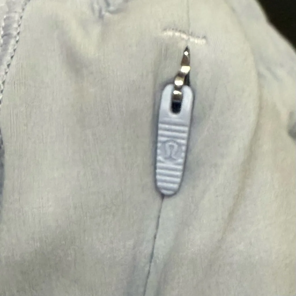 LULULEMON Track That Mid-Rise Lined 5” Shorts in Gravel Dust Blue Lavender Sz 2 - Image 11