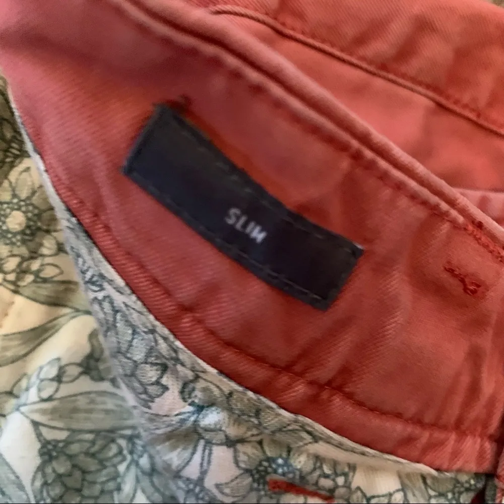 Bonobos Women's Casual Pants size 28 Cropped Chinos Coral Color - Image 5