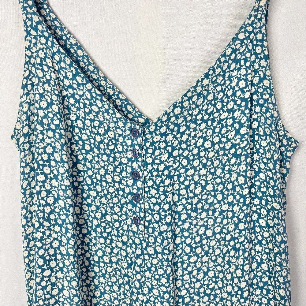 Billabong Florida Blue Haze Floral Cropped Jumpsuit 10 - Image 31