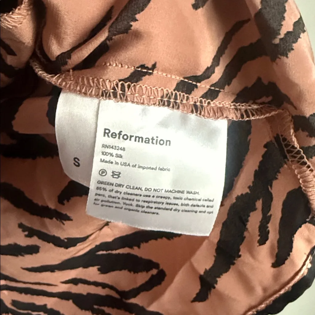 Reformation Cadence silk Top Small - Image 9