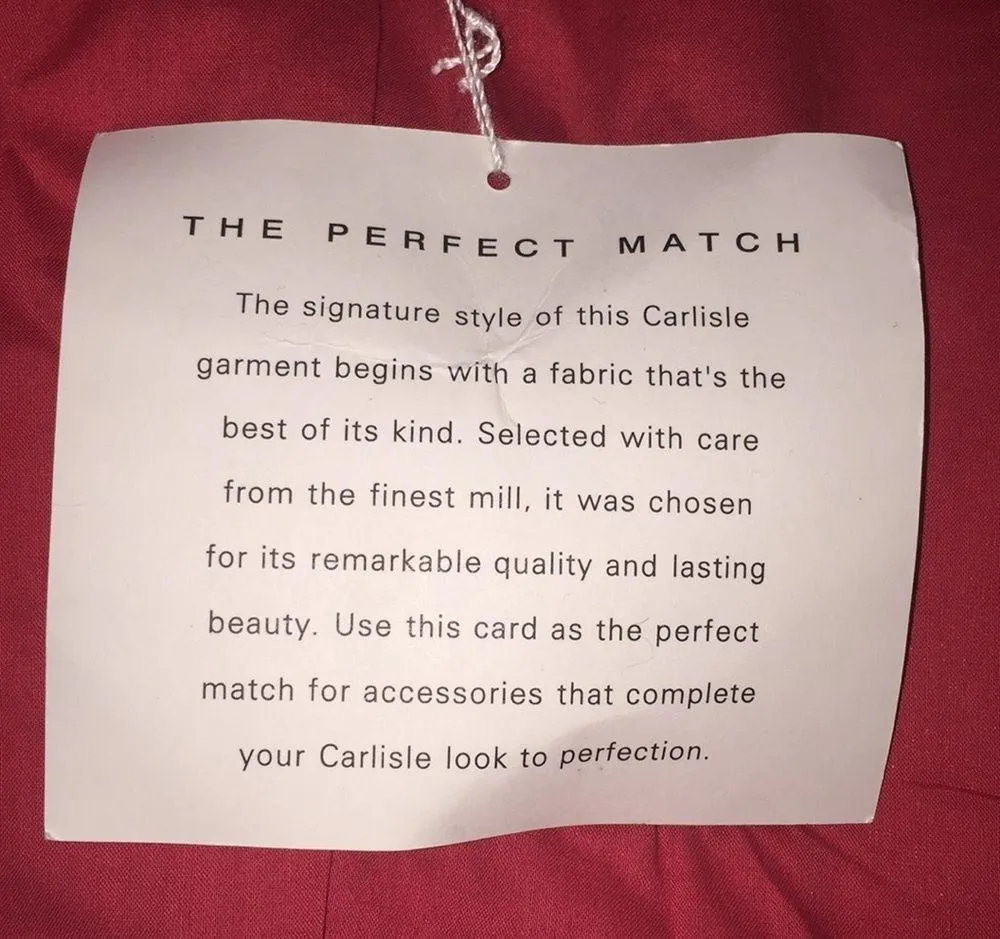 Brand New Carlisle Cropped Red Linen Jacket! Size 2 NWT - Image 11