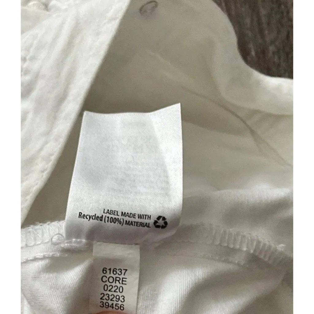 Style & Co White Jean Jacket Button Up Women’s Size Large Size M - Image 12