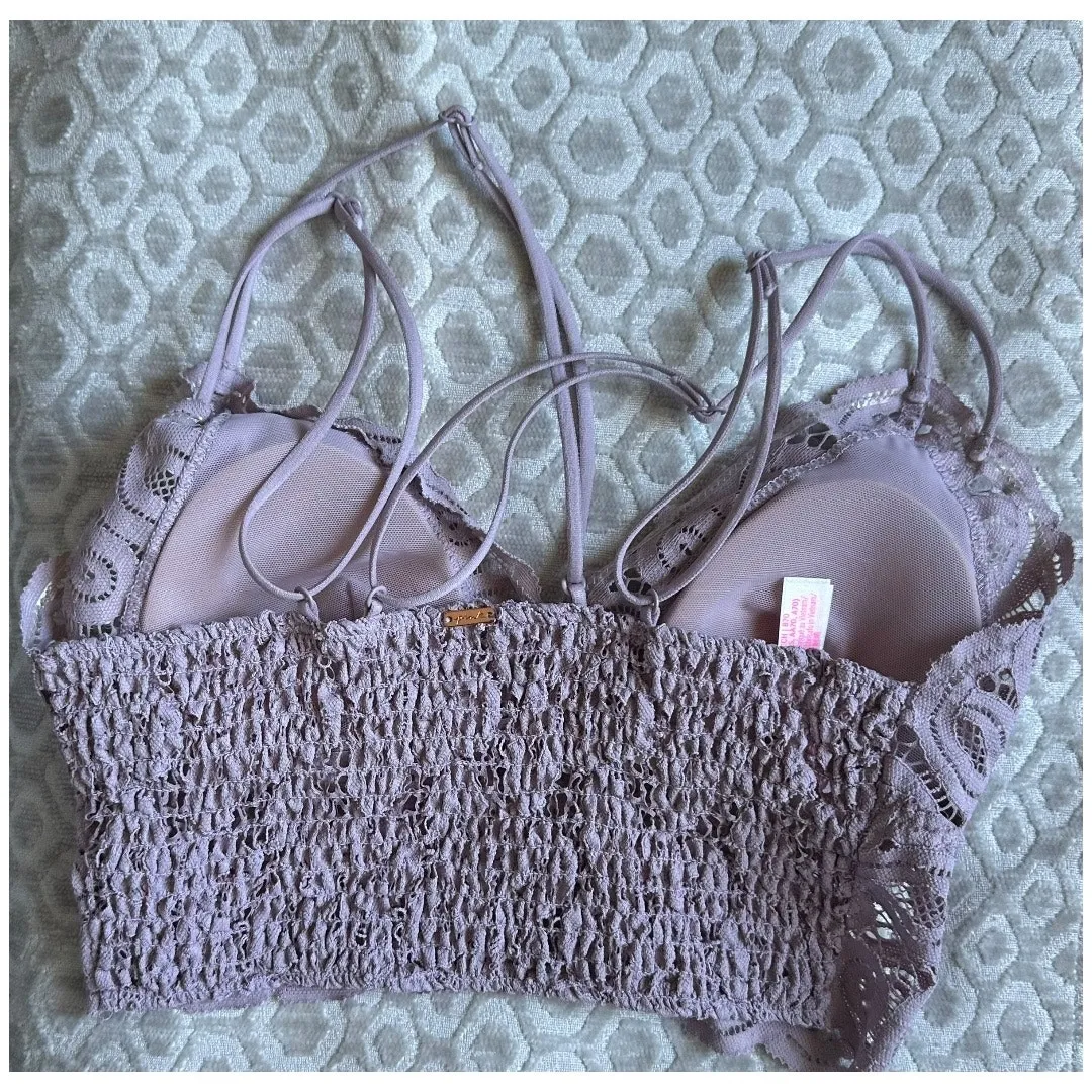 VS PINK lace Bralette XS long - Image 3