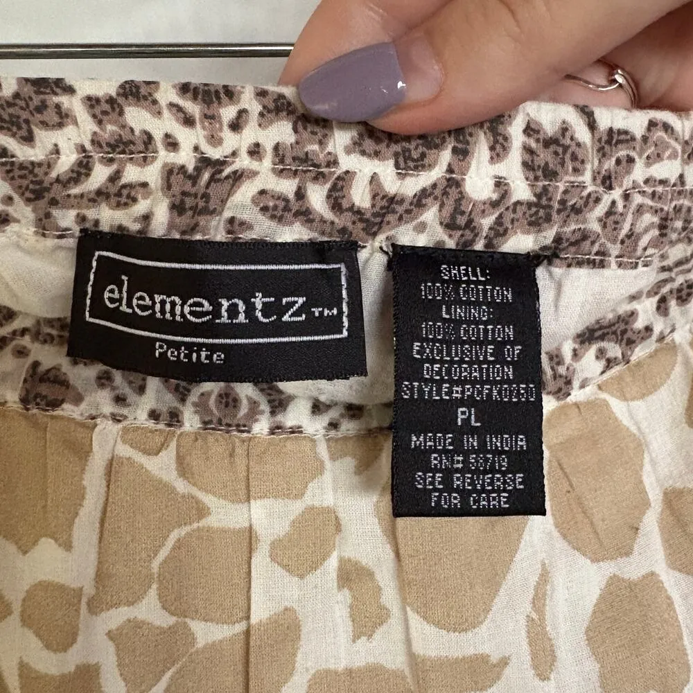 Vintage Prairie Tiered Maxi Skirt Tan Patchwork Forest Fairy Grunge Whimsical - Image 4