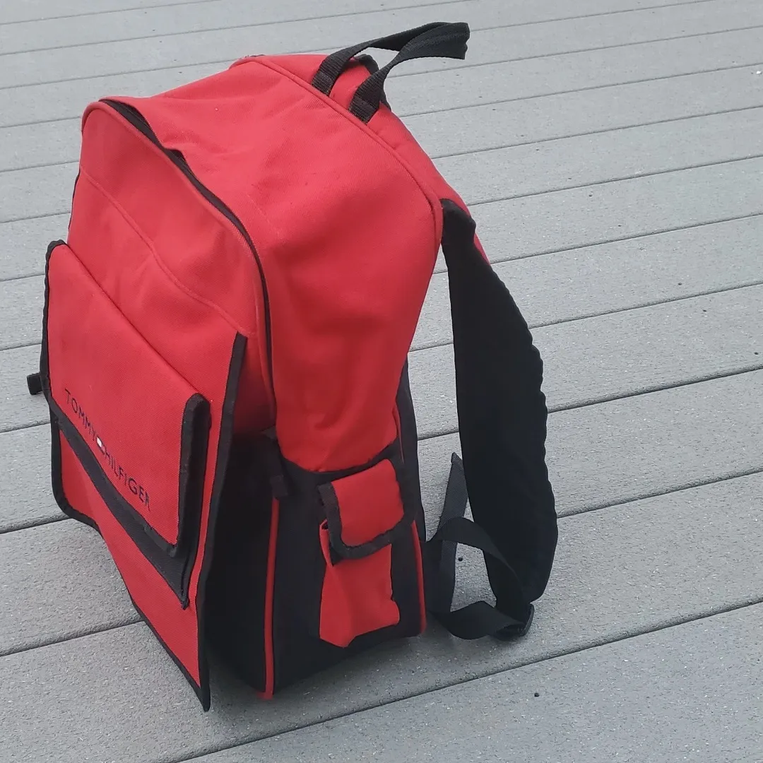 Tommy Hilfiger Y2K Backpack | Y2K Vintage Tommy Hilfiger Backpack - Image 4
