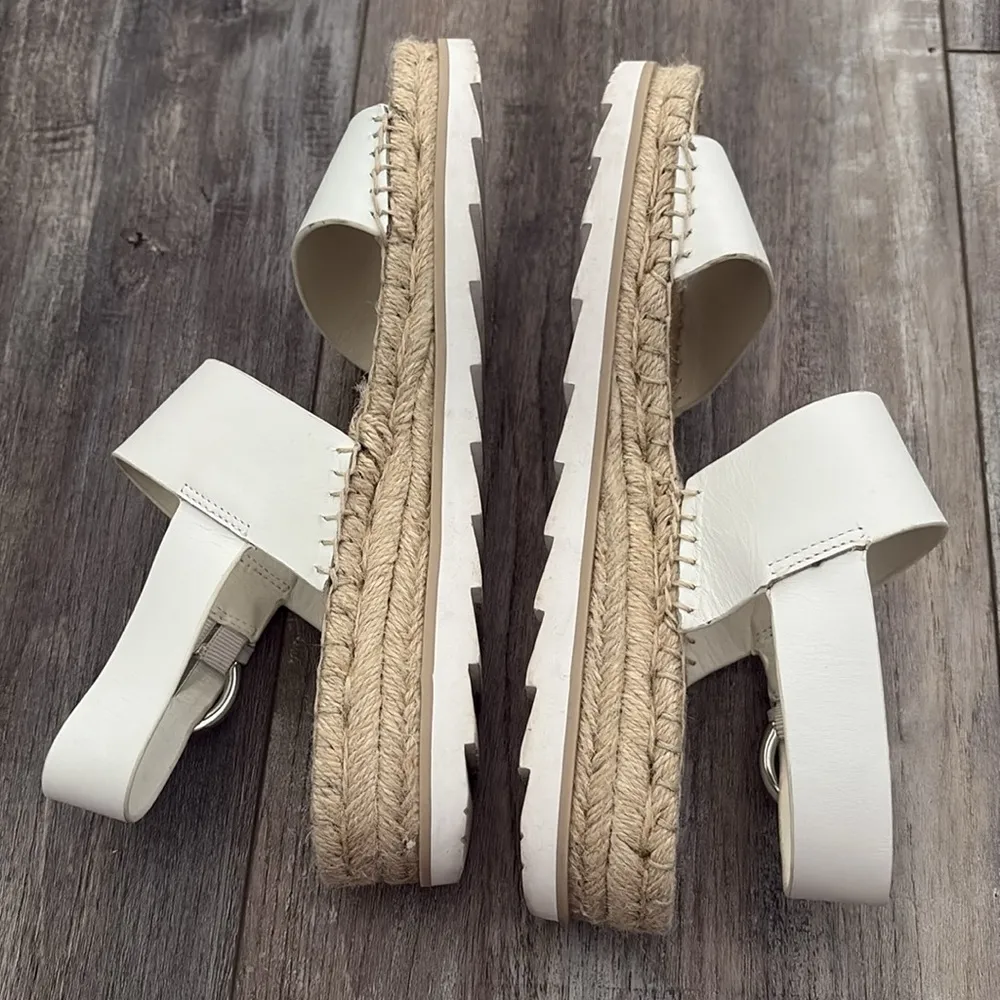 Marc Fisher LTD Phebe 2 White Espadrille Sandal 8M - Image 5