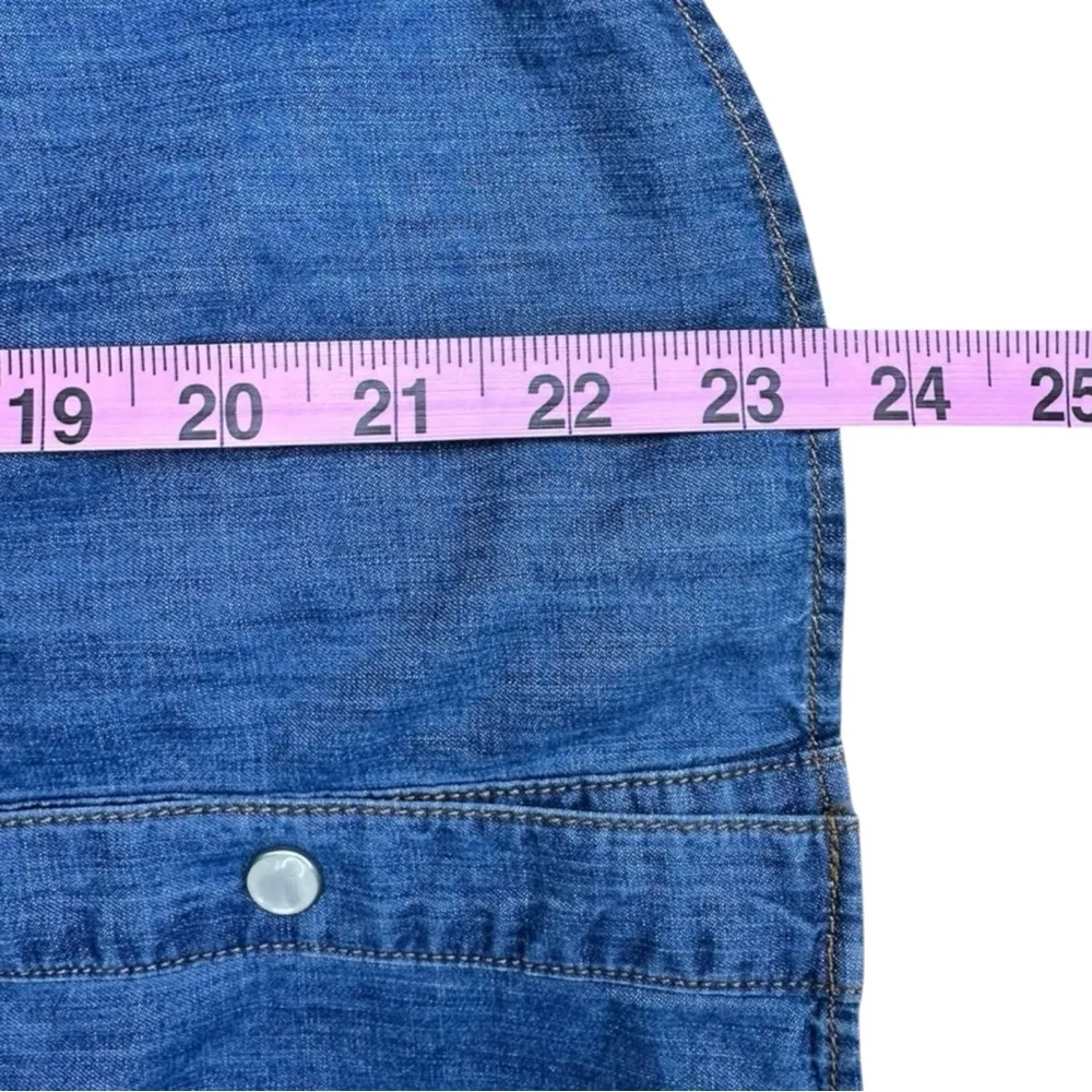 Veronica Beard  Blue Denim Button-down Size 2 - Image 8