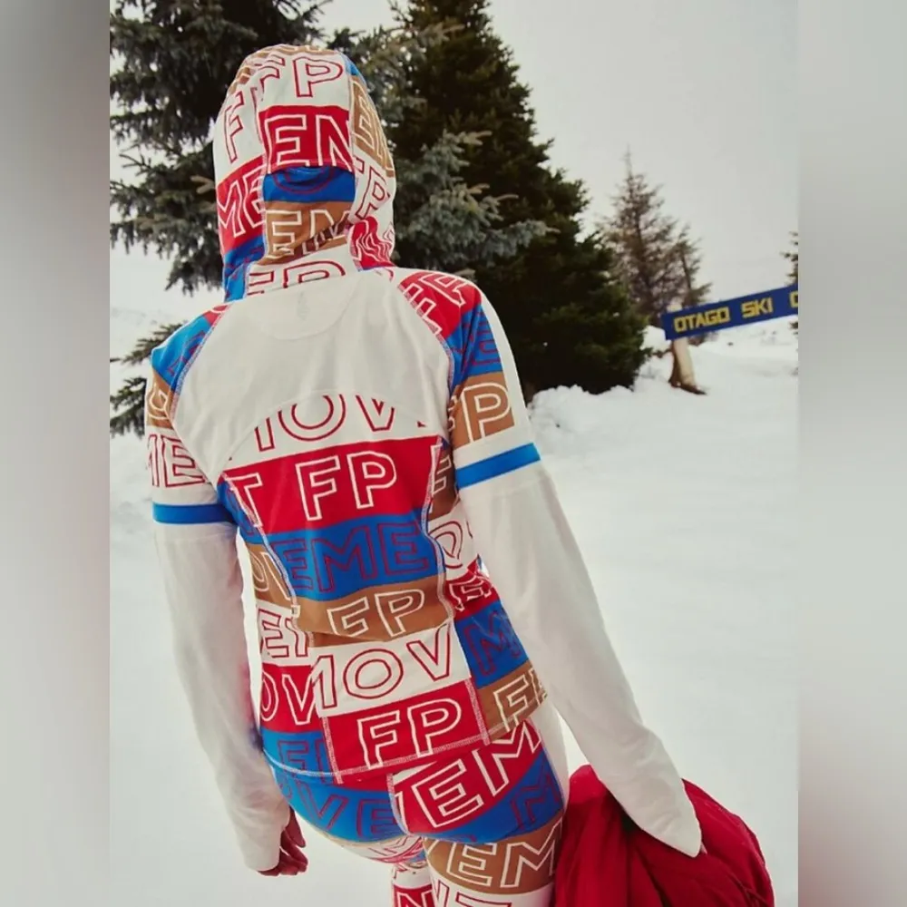 NWT Free People Dawn To Dusk Printed Hoodie in FPM Combo - Image 3