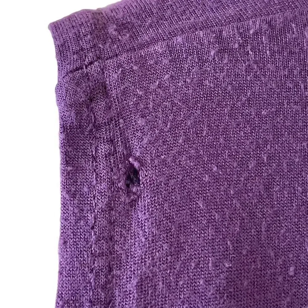 Calvin Klein Jeans V- Neck Purple Tie Dye Sleeveless Viscose Boho Dress #1005 - Image 6