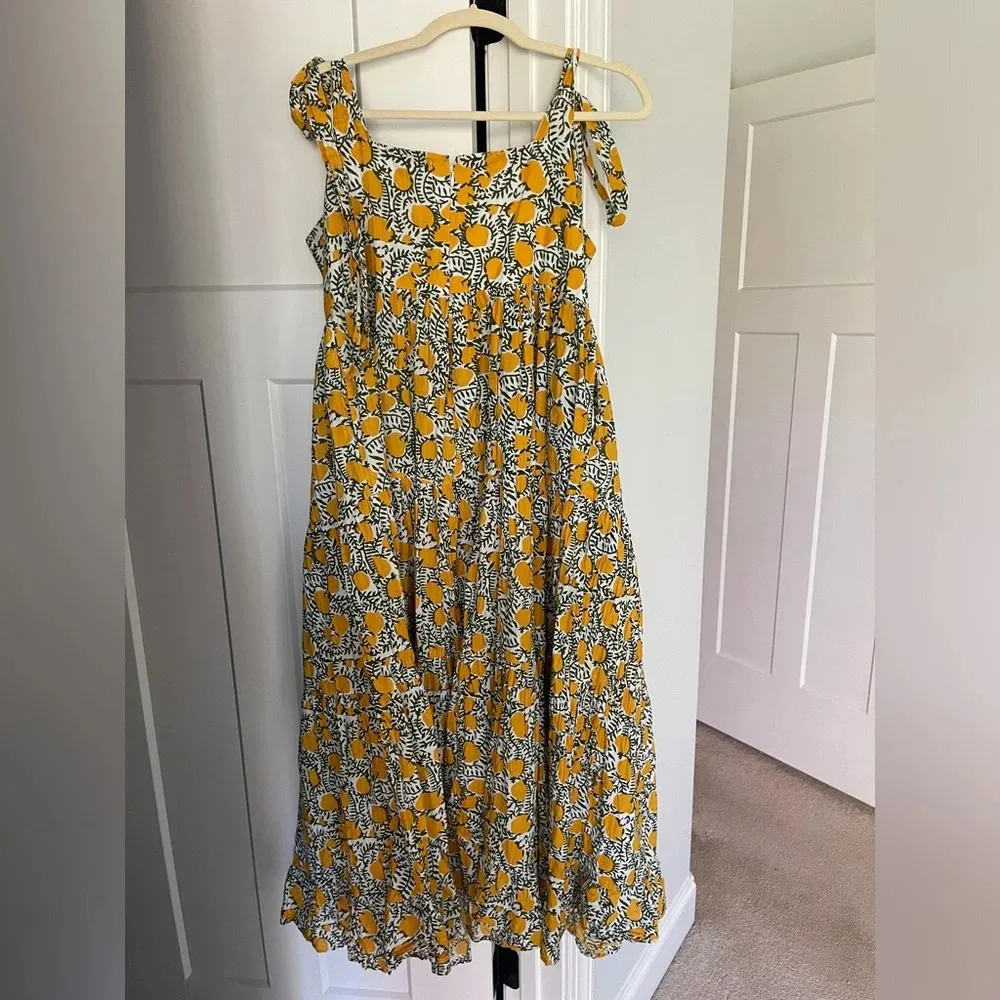 Millie Resort Daphne Citrus Yellow Dress White Size XL - Image 5