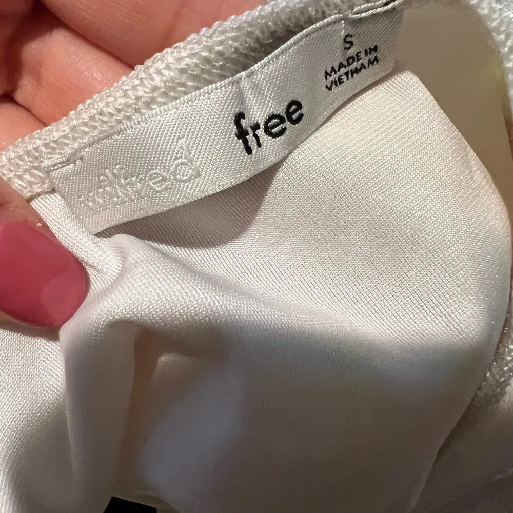 ARITZIA WILFRED FREE Tie Dye Velour Multicolor Sleeveless Bodysuit Sz Small - Image 7