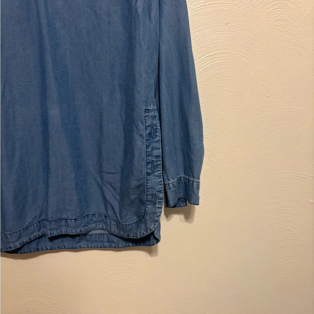 Chico's Dark Blue Denim Shirt - Image 7