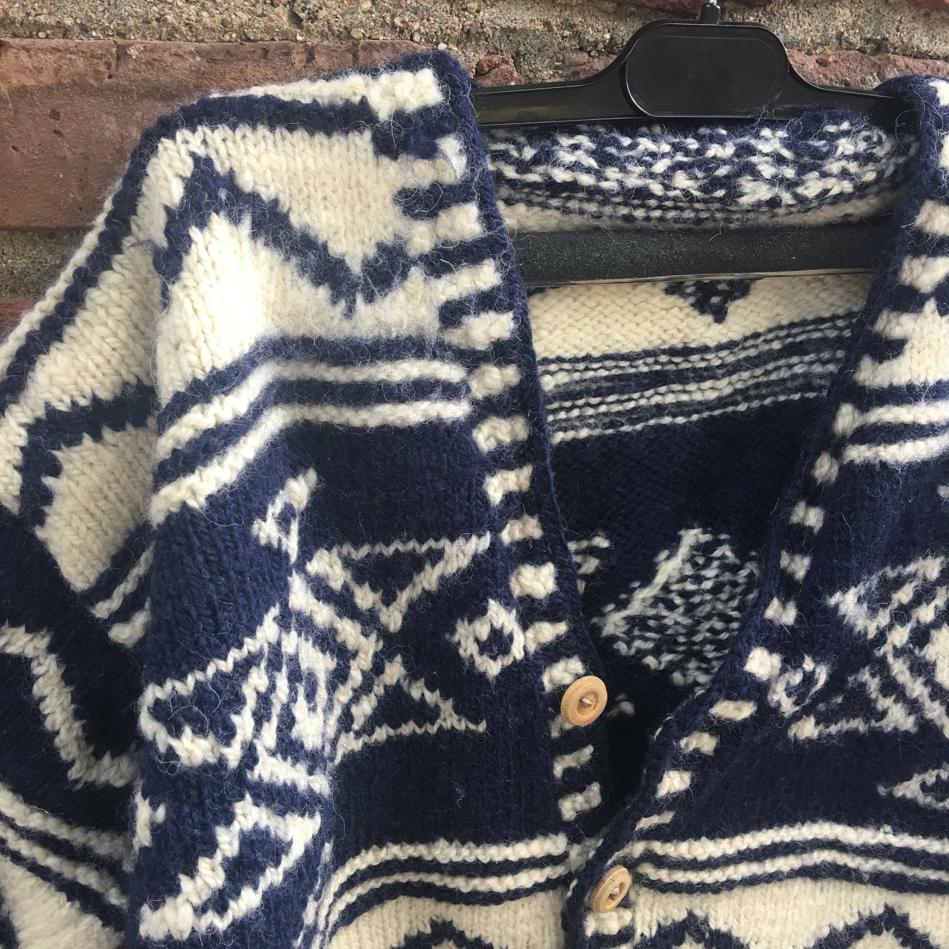 Vintage Sweater Blue Size XS - Image 3