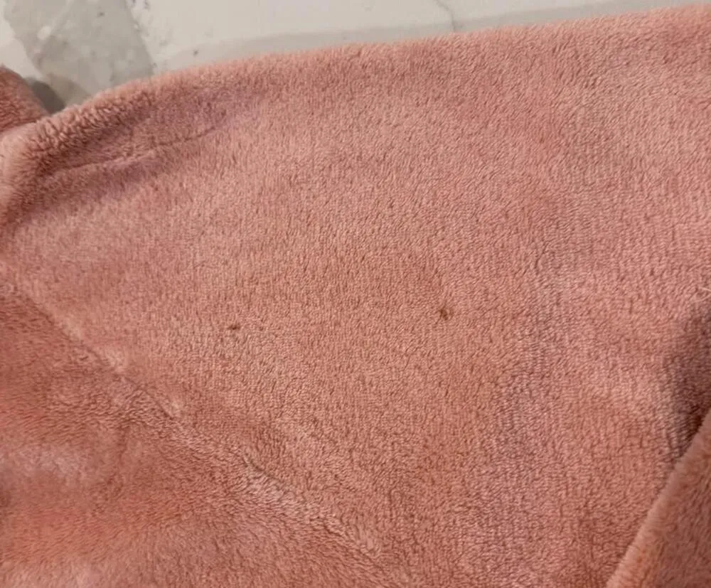 Hollister Half Zip Cropped Pullover Sweater Women's Small Fleece Pink Coquette - Image 9