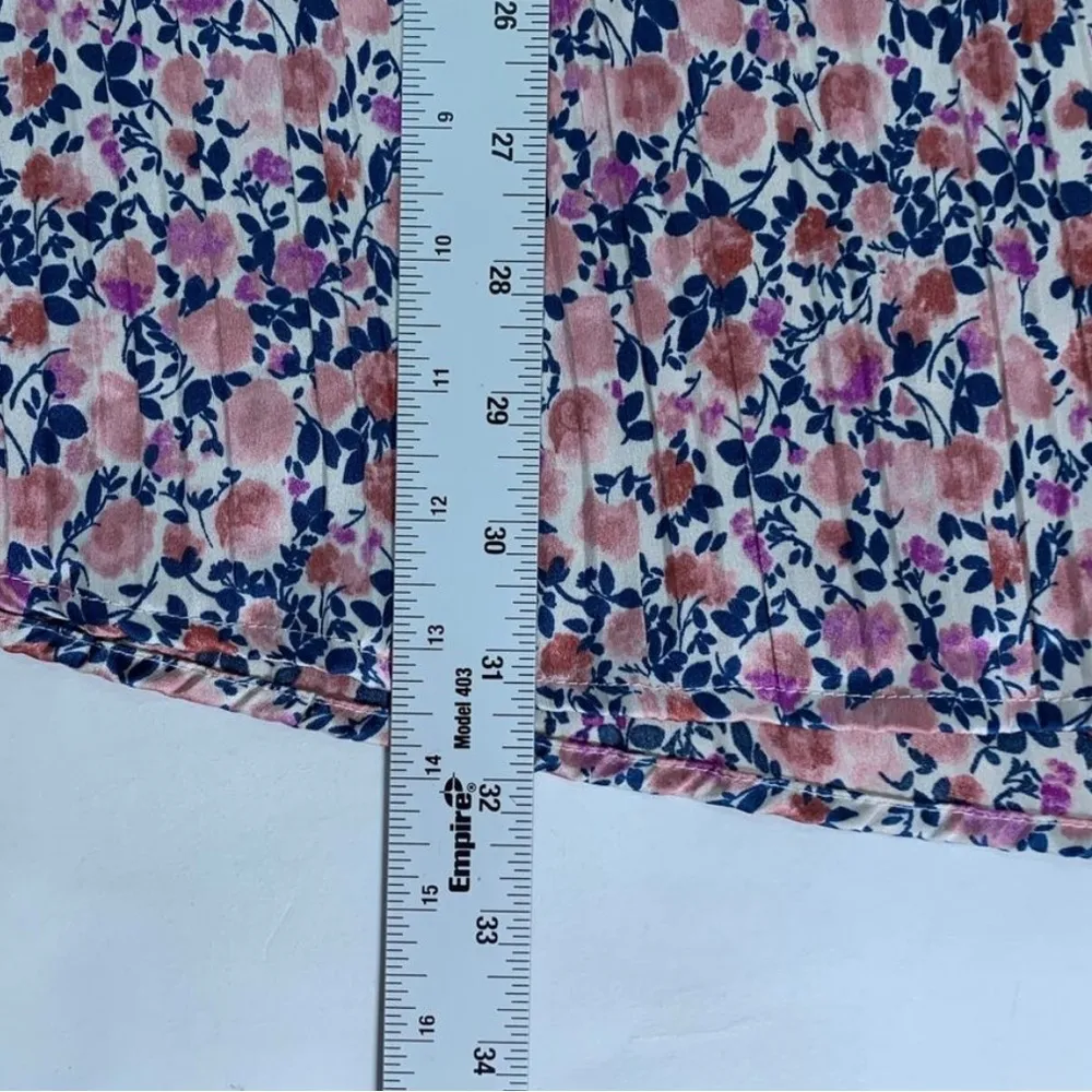 Lulus Express Yourself Blush Pink Floral Satin Babydoll Dress - Image 5