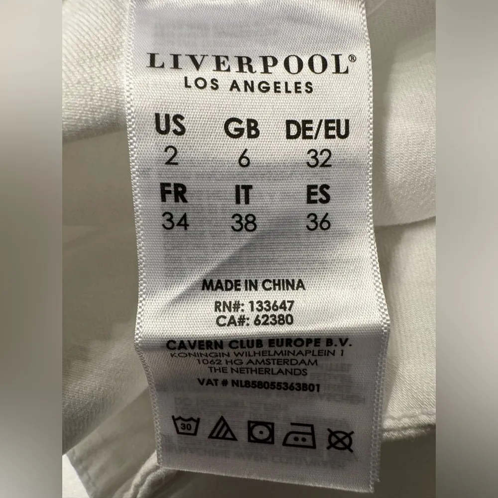 Liverpool Los Angeles Chloe Pull-On Crop Rolled Cuff Women’s Bright White 2/26 - Image 13