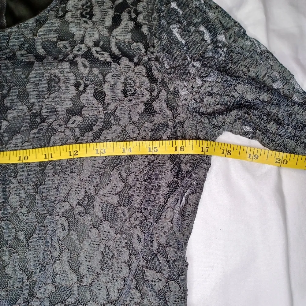 Altar'd state long sleeve black goth lace dress - Image 7