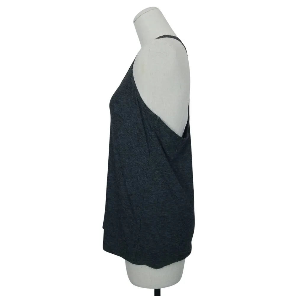 Beyond Yoga Spacedye Double Up Racer Tank Charcoal Black Sz Small - Image 4