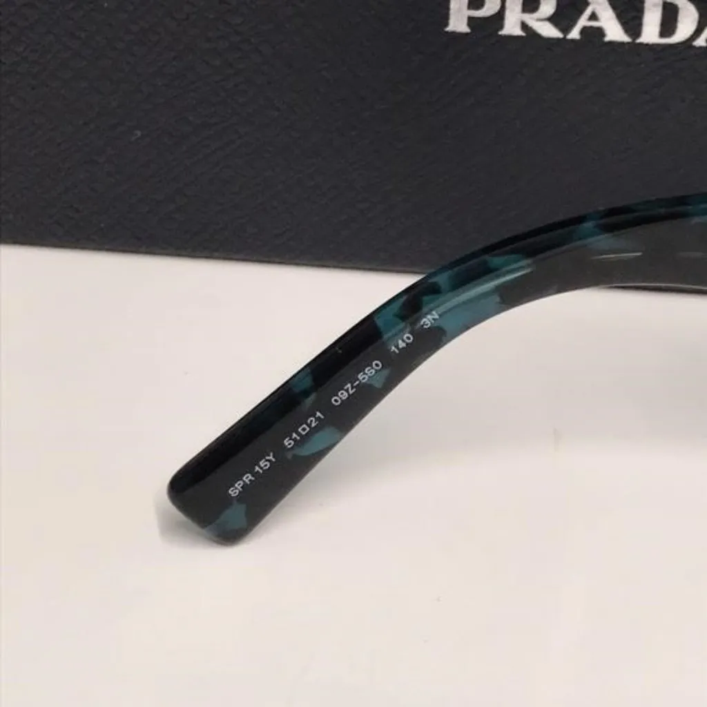 New Authentic Prada PR 15YS Sunglasses – Scarlet Tortoise with Dark Gray Lenses - Image 3