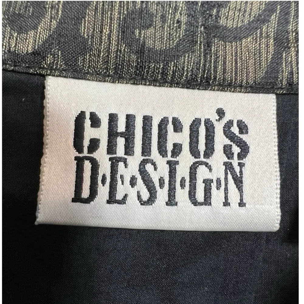 Chico’s Design Vintage Silk Embroidered Beaded Jacket‎ 2/L (12) - Image 3