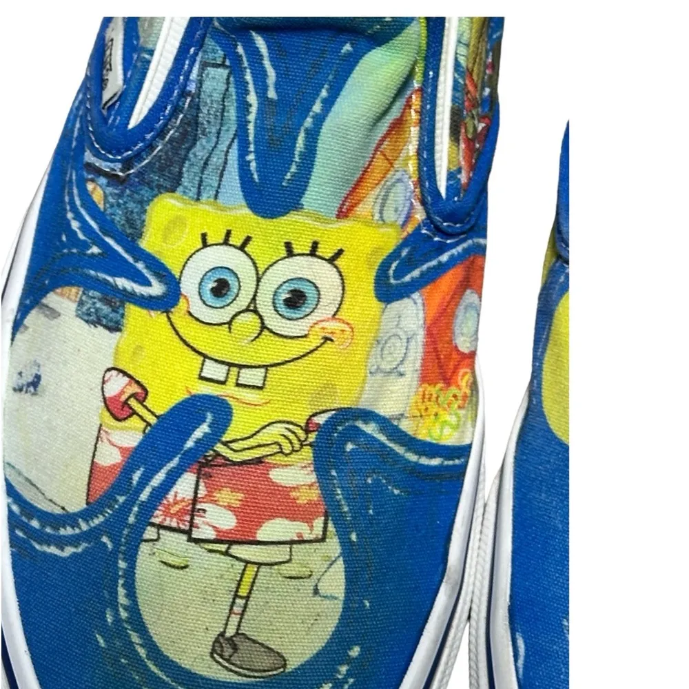 Vans X Spongrbob Collab Slide On Sneaker w/release box 8.5 Men’s OR 10 Women - Image 3