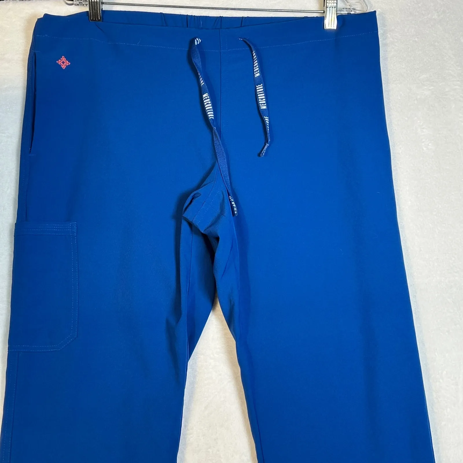 Med Couture Royal Blue Scrub Pants Athletic Drawstring Pockets Medum Petite MP Size undefined - Image 7