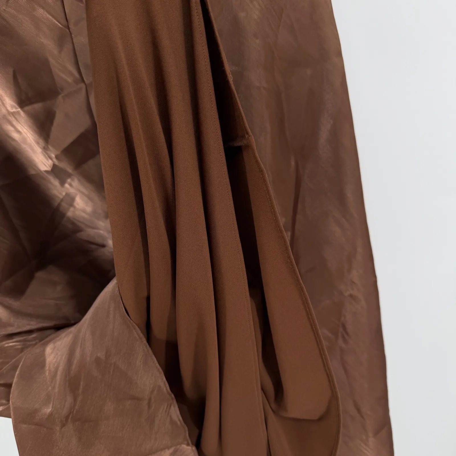 VTG Cachet Bronze Maxi Skirt 10 Holiday Evening Fairycore‎ Phoebe Buffay Witchy Brown Size 16 - Image 7