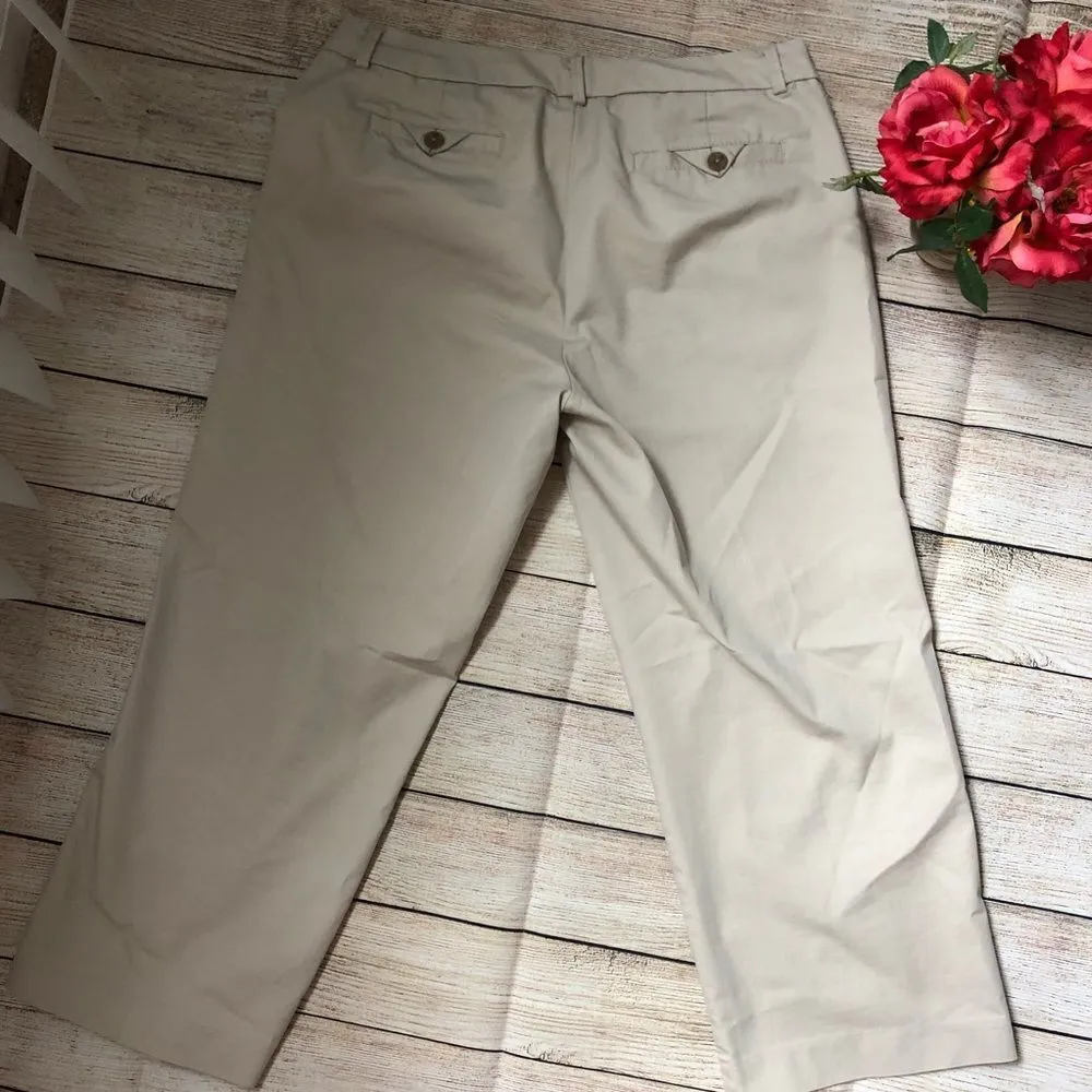 Dockers Levi Strauss capri with belt croc embossed - Image 2