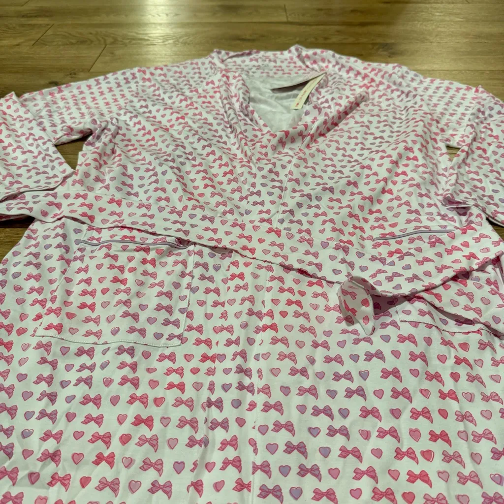 NWT Loveshackfancy × Roller Rabbit Disco Bow Blake Robe Limited Edition Sz M/L - Image 11