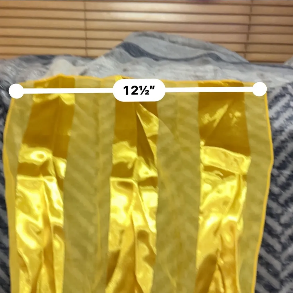 Bom Yellow Silk Feel Scarf Made in Korea - Image 4