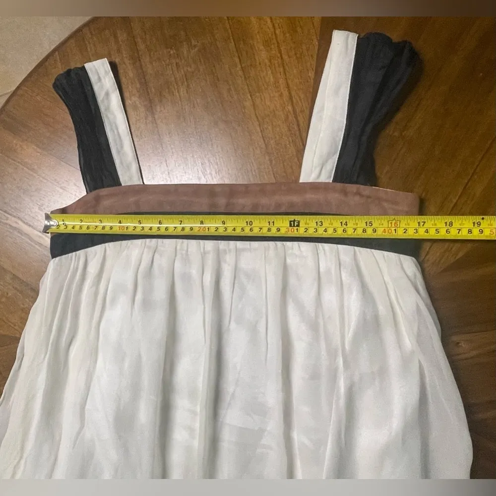 100% Silk Sleeveless Cocktail Dress Embroidery Funky Size Large - Image 7