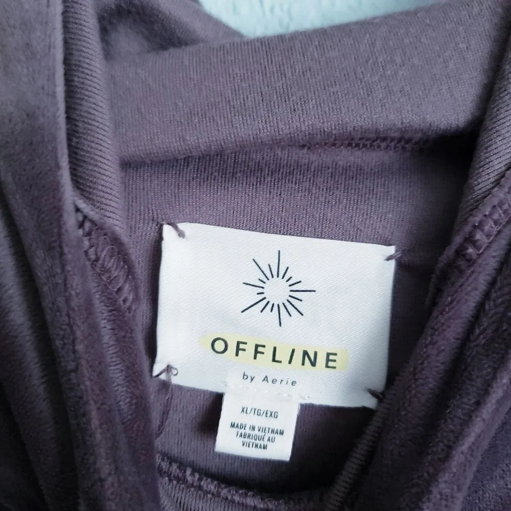 Offline by Aerie After Party Velvour Cropped Hoodie - Image 5