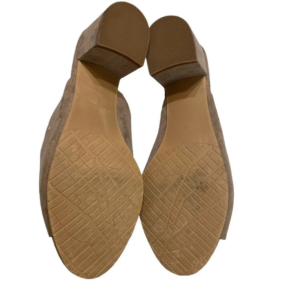 14th & Union Hayzel Suede Block Heel Mule Mushroom - Size 9‎ - Image 6