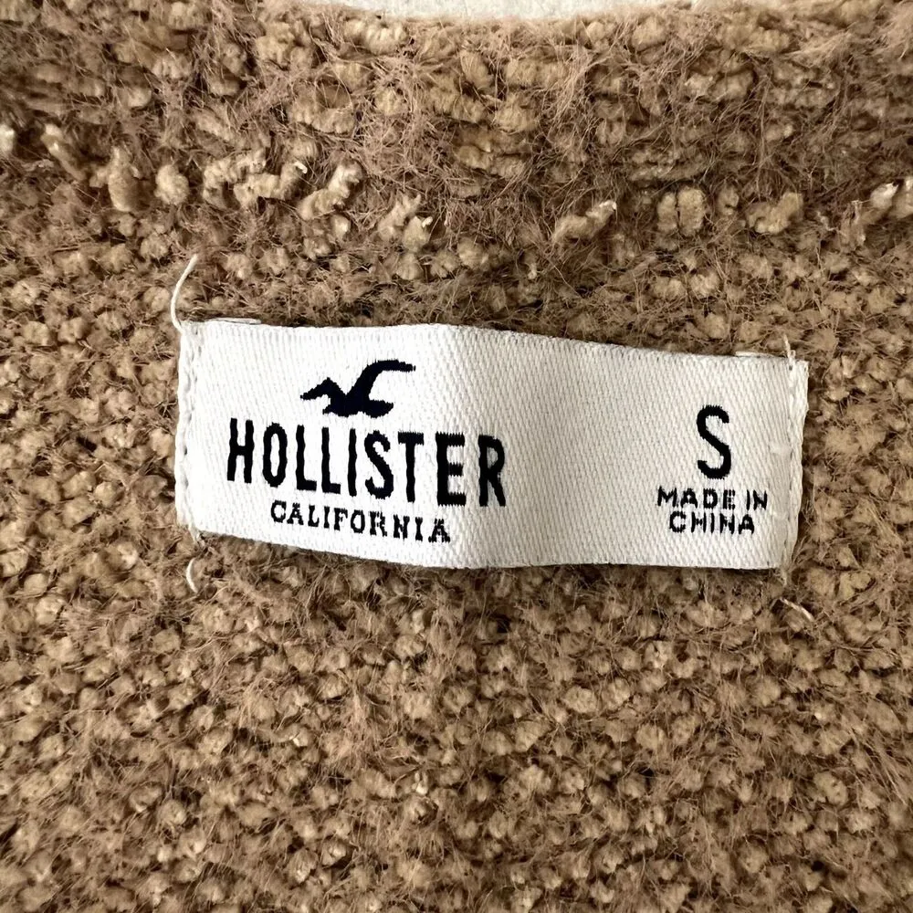 Hollister Beige Sweater Crop Tank Top - Image 6