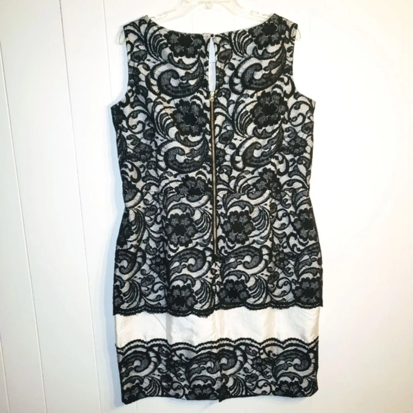 🆕‎ Eloquii Dress Plus 14w 1X Sexy White Black Lace Lacy Holidays Wedding Guest - Image 5