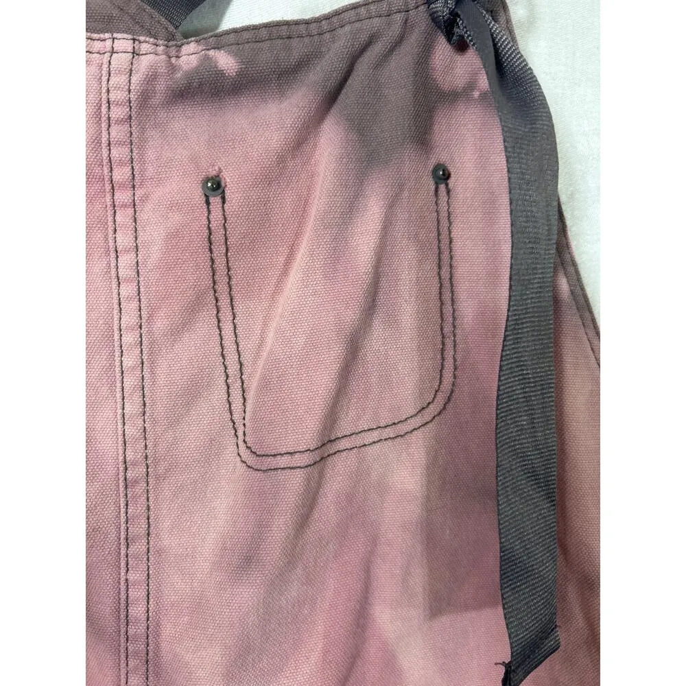 Steady Sellar Overall Dress Pink Gray Tie Dye Knee Length Patch Pocket Indibrand Size M - Image 7