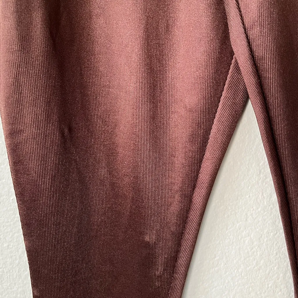 SKIMS Disco Iridescent Skinny High Rise Pants in Cocoa Womens Size XL - Image 15