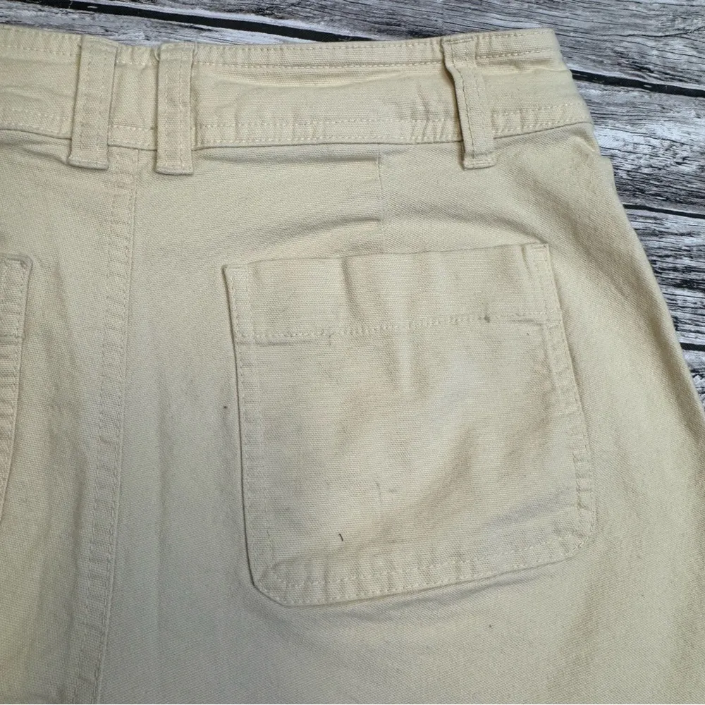 A New Day Women's Pale Light Yellow Stretch Chino Shorts 6 Casual Summer Texture - Image 5