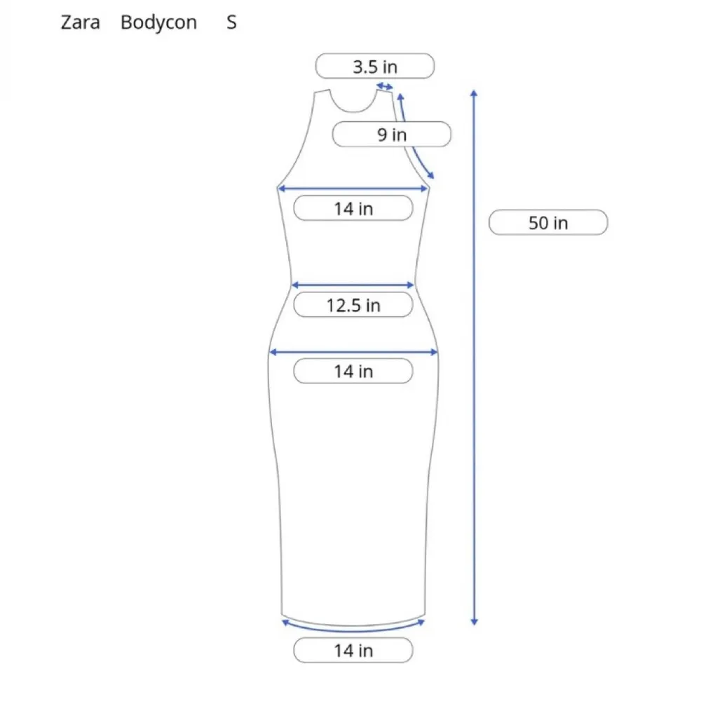 NEW ZARA Ribbed Sleeveless Turtleneck Midi Dress in Black SZ S - Image 16