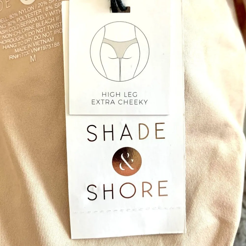 Shade & Shore Snake Print High Leg Extra Cheeky Bikini Bottom Bathing Swim XL - Image 6